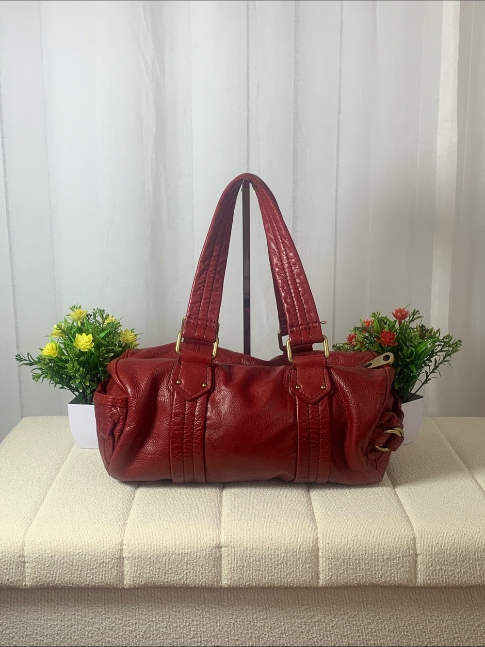GUC Red Leather Marc by Marc Jacobs Hobo